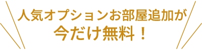 人気のオプションが無料に！